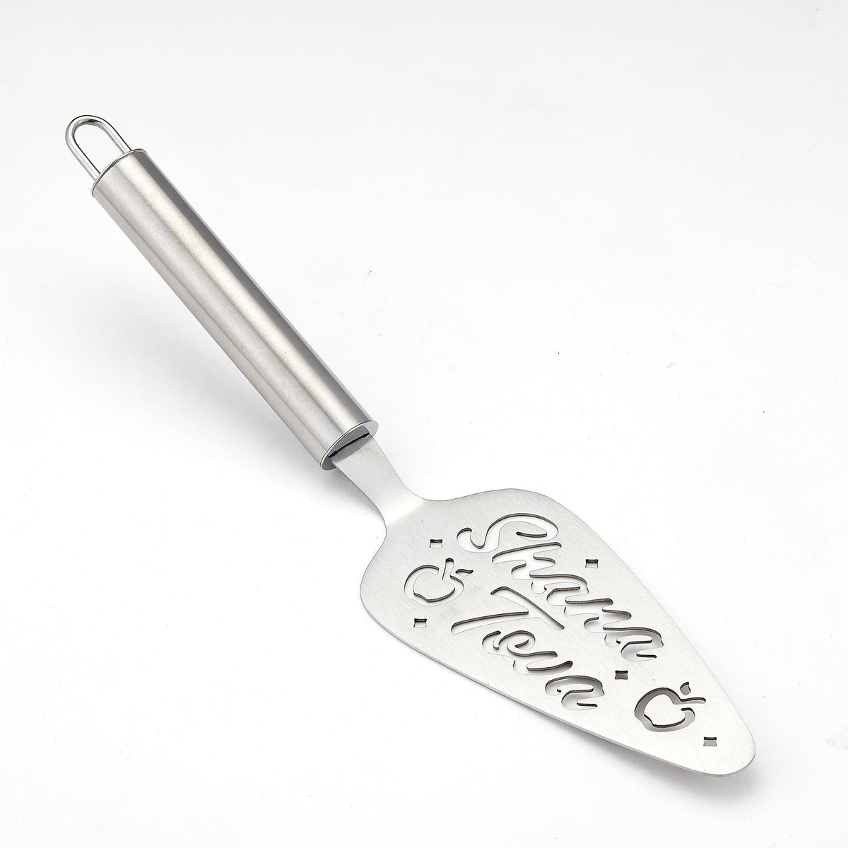 "SHANA TOVA" SERVER, STAINLESS STEEL, 11"X3", CARDED