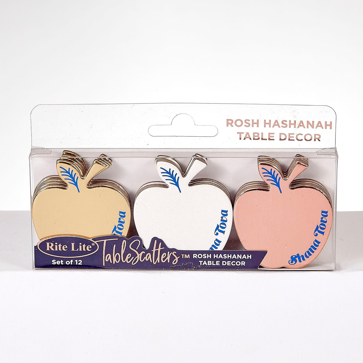 SHANA TOVA TABLESCATTERSÃ¢â€žÂ¢, CHIPBOARD APPLES,FOIL,2",12/GFTBX