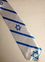 Israeli Flag Necktie (Three Stars of David)