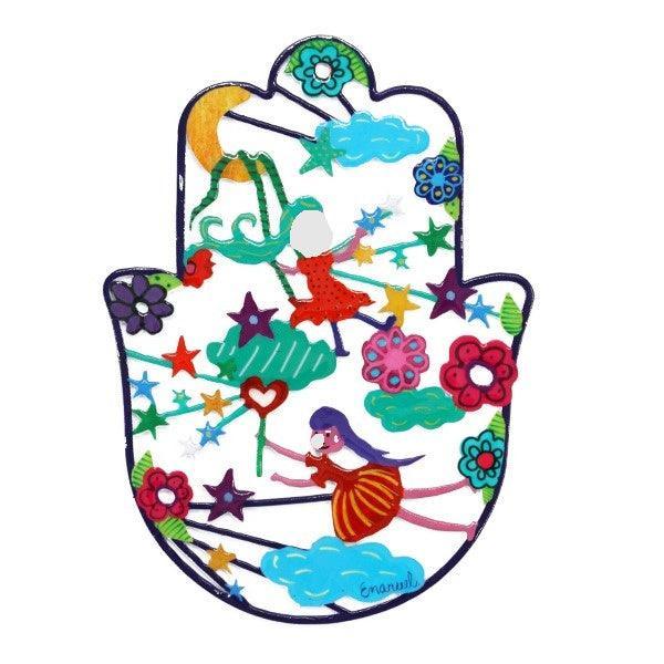 Small Enamel Lacquer Hamsa (EM-SHF)