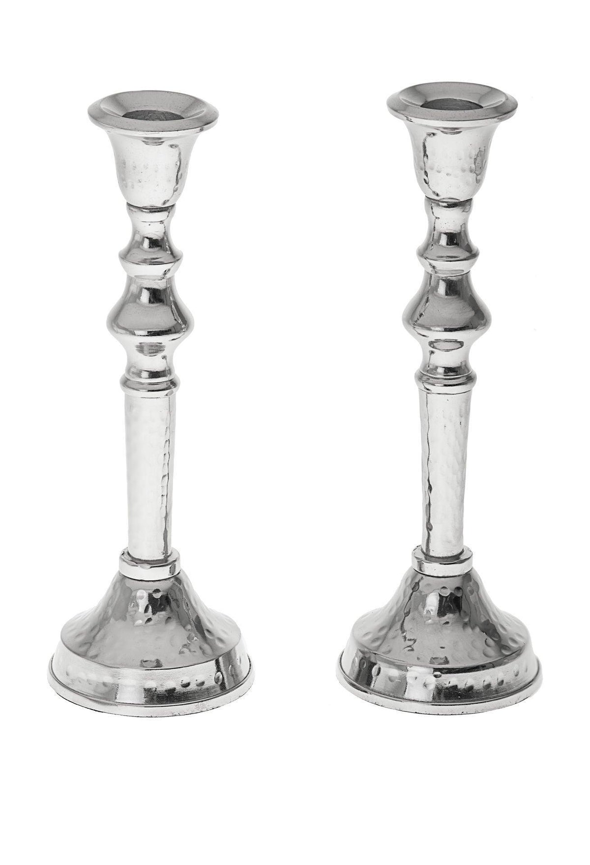 STAINLESS STEEL CANDLE STICK HAMMERED