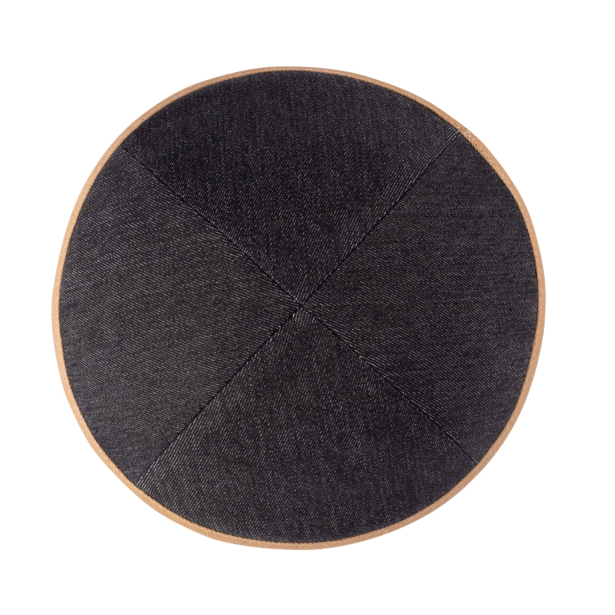 IKIPPAH DARK DENIM COLORS W/ COLORED RIM YARMULKE