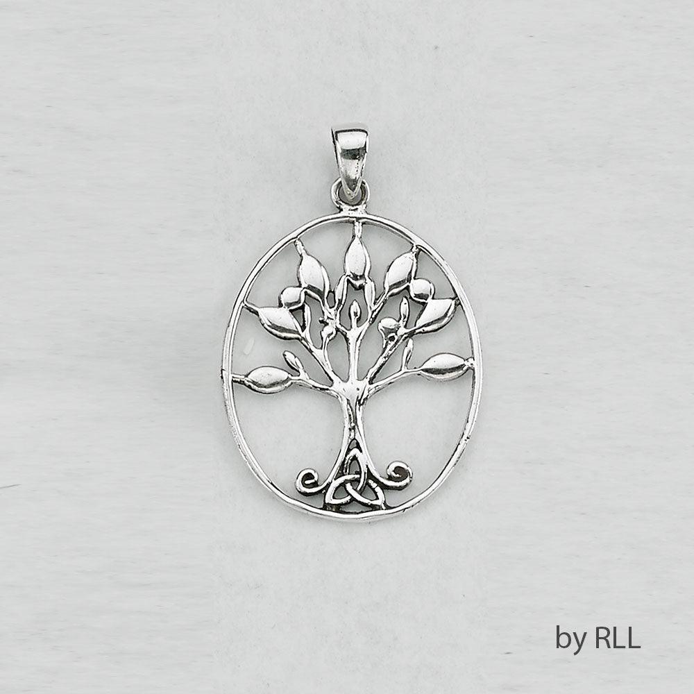 "TREE OF LIFE" STERLING PENDANT, 1" POLYBAG