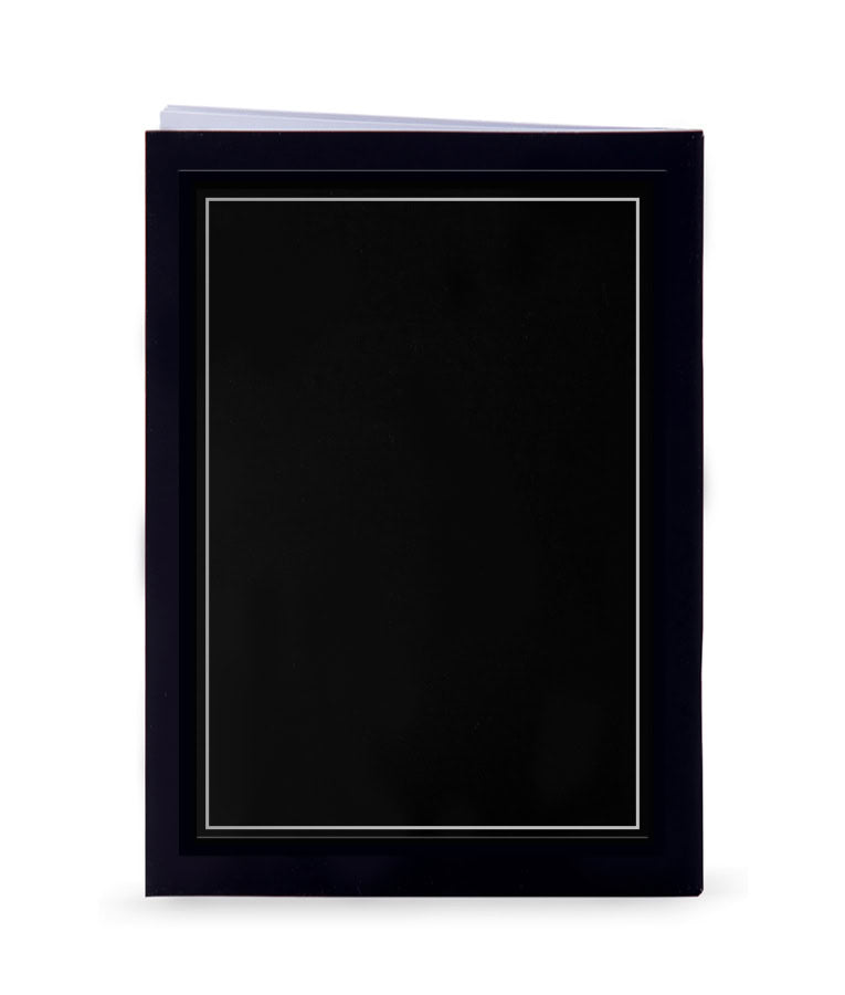 Zemiros Custom Embossment 4.75x6.5 black/silver E"M