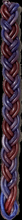 Large Braided Havdalah Candle-Purple 14.5"