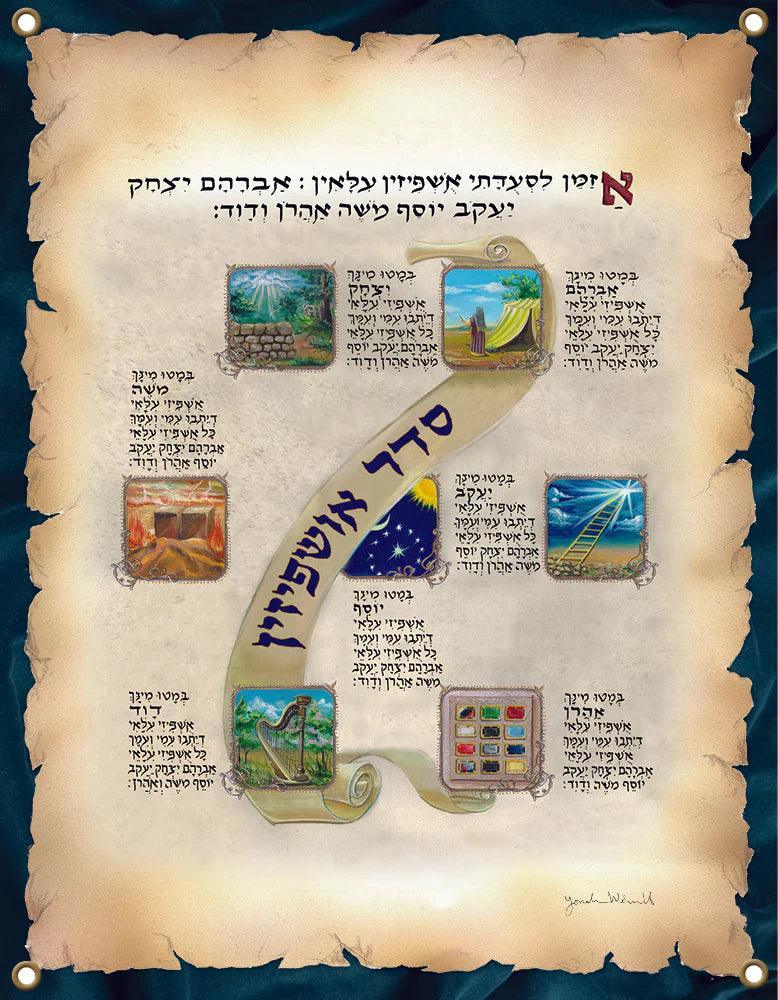 Ushpizin Sukkah Art Panel