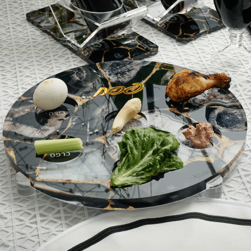 Agate Seder Plate - Waterdale Collection