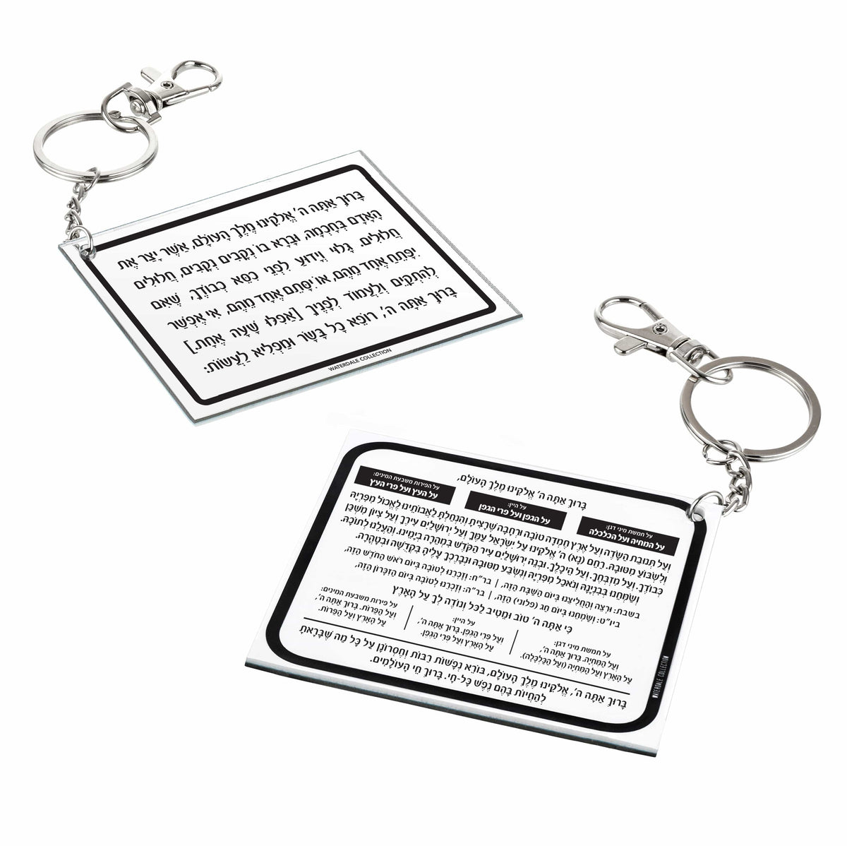 Al Hamichya - Asher Yatzar Keychain - Waterdale Collection