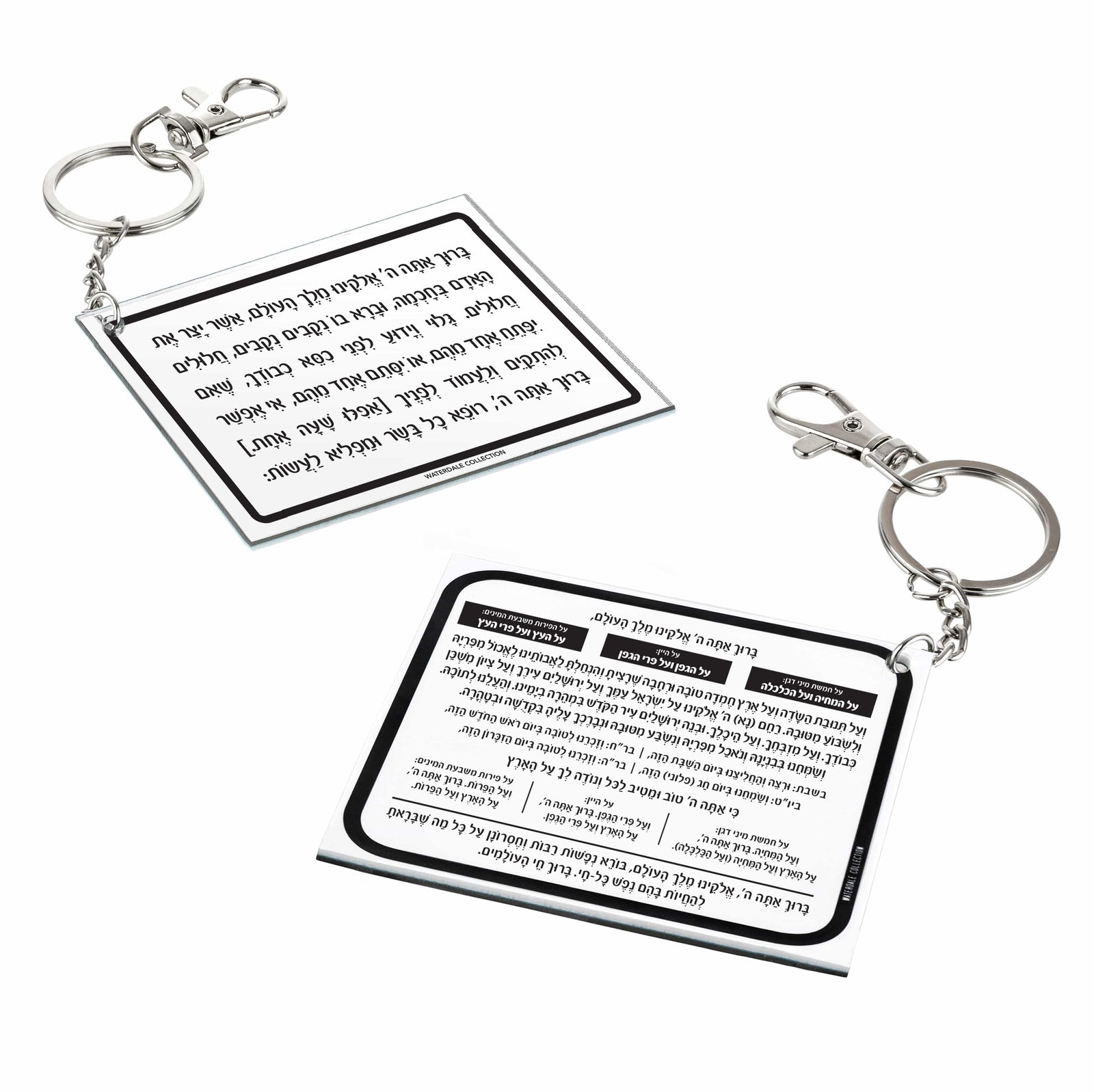 Al Hamichya - Asher Yatzar Keychain - Waterdale Collection
