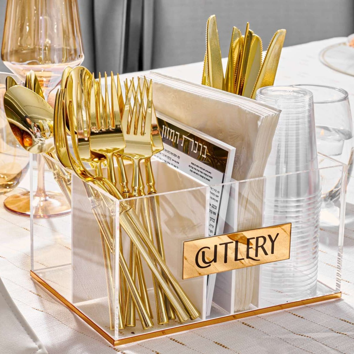 Classic Silverware Caddy Bencher Card