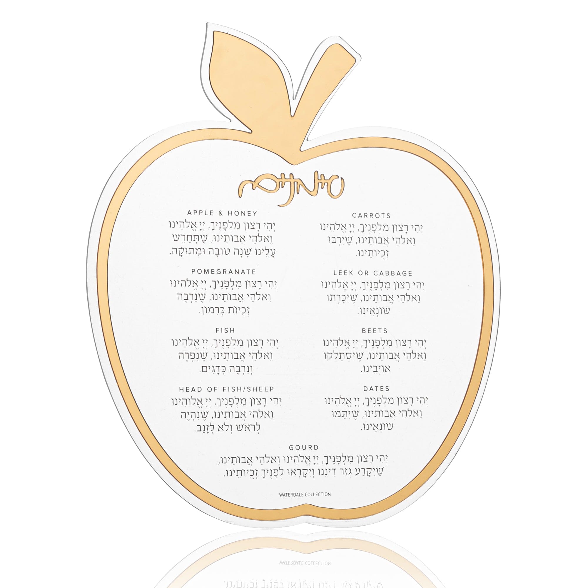 Classic Apple Simanim Card - Waterdale Collection