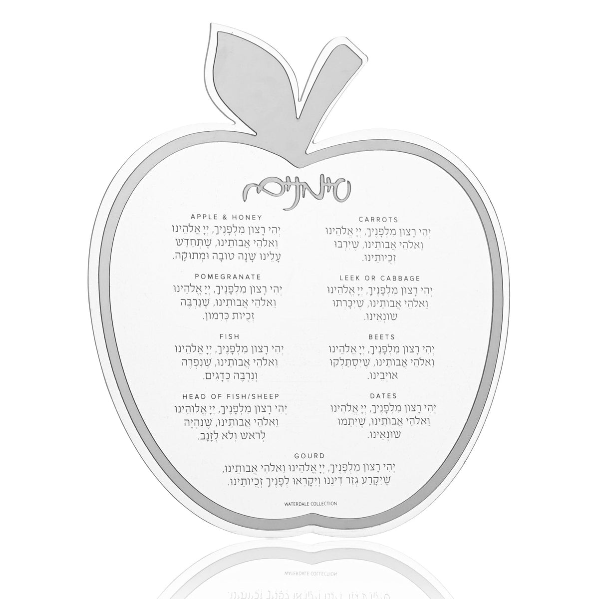 Classic Apple Simanim Card - Waterdale Collection