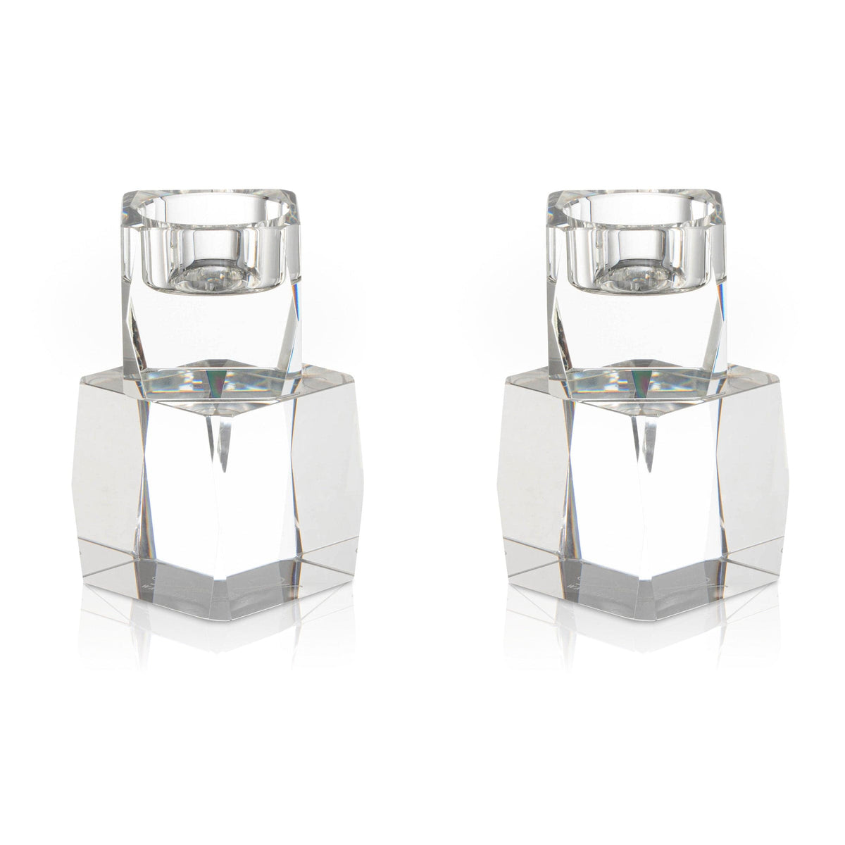 Crystal Cube Tealight Holders - Waterdale Collection