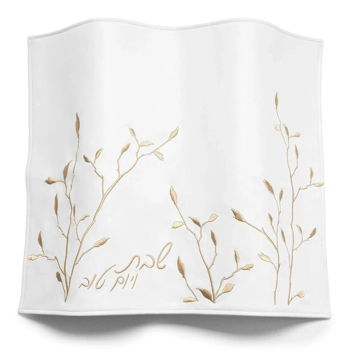 Embroidered Leaf Challah Board & Cover Set