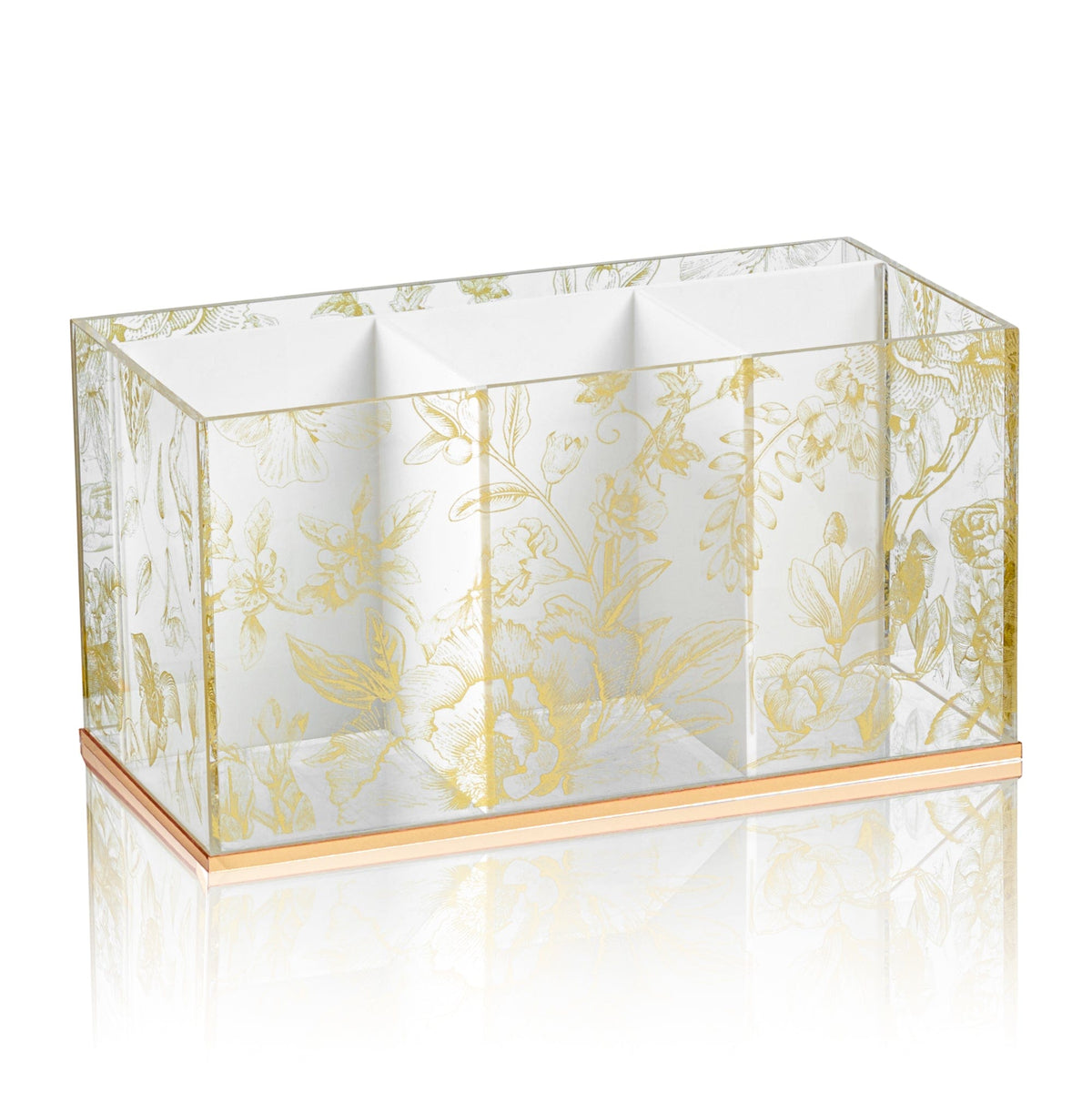 French Toile Silverware Caddy