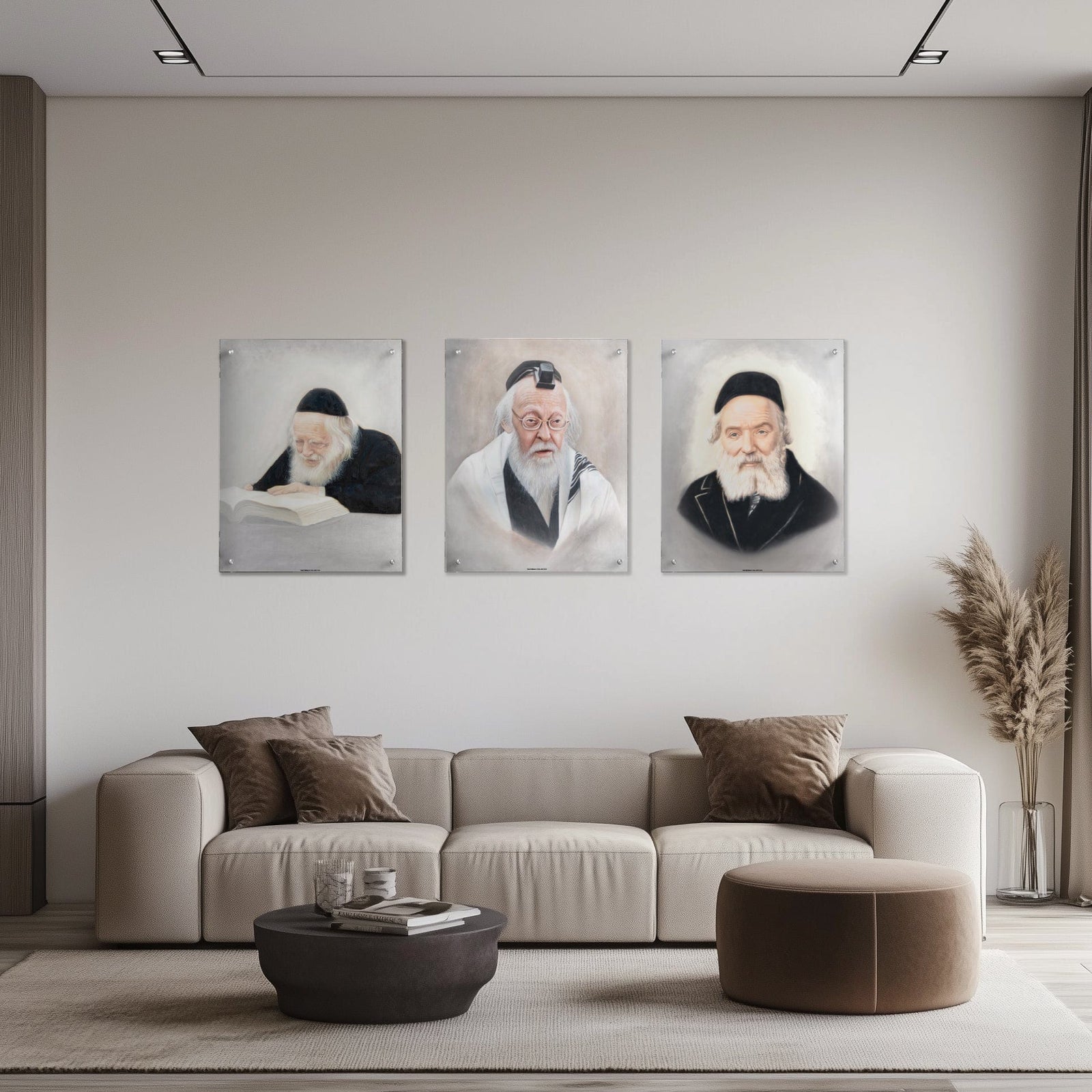 Gedolim Art  R' Nosson Tzvi Finkel - Light
