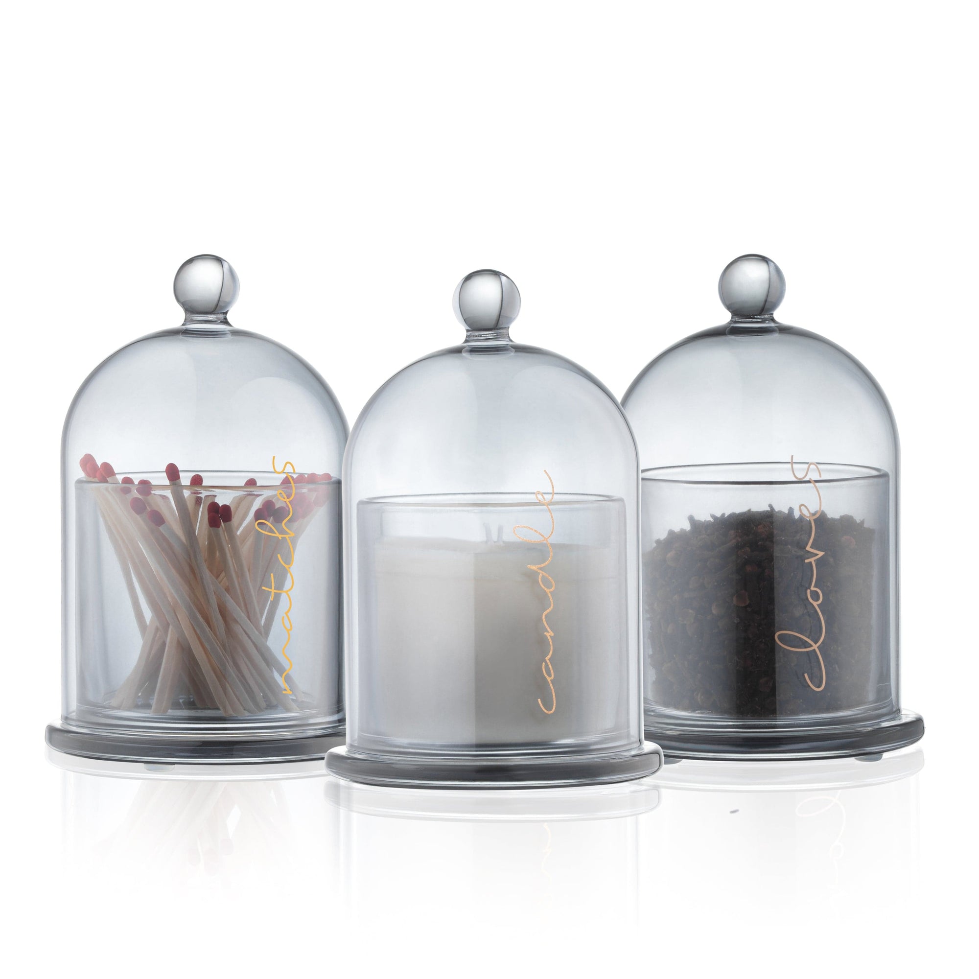 Glass Cloche Havdalah Set - Waterdale Collection