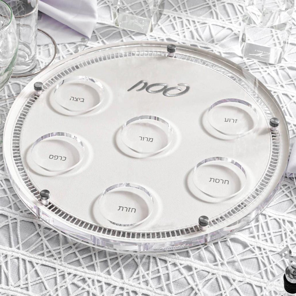 Hemstitch Seder Plate - Waterdale Collection