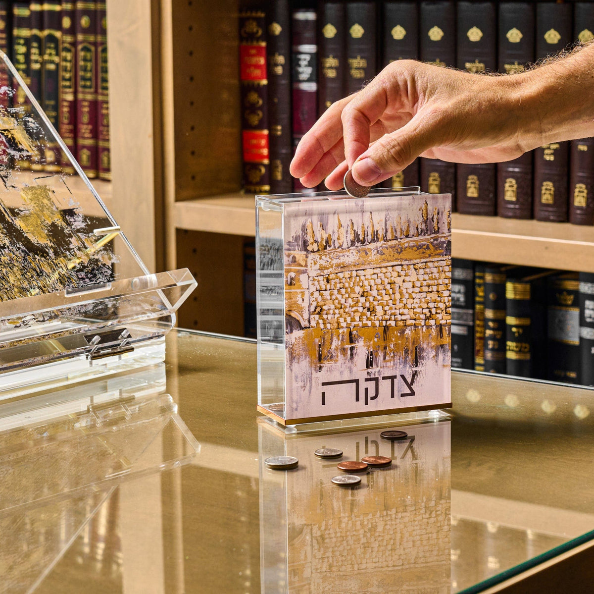 Kosel at Winter Tzedakah Box