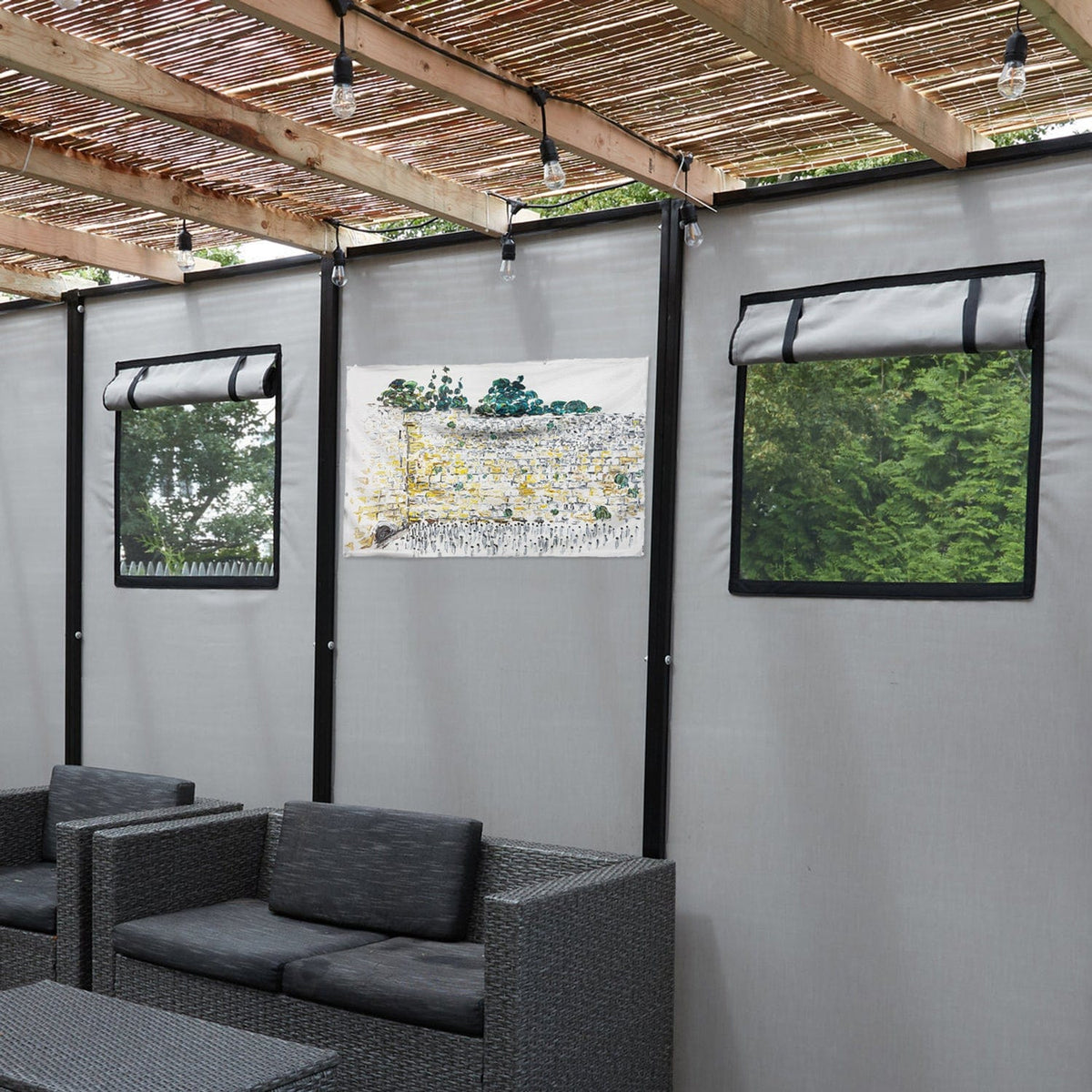 Kosel by Koby Vinyl Sukkah Decoration - Waterdale Collection