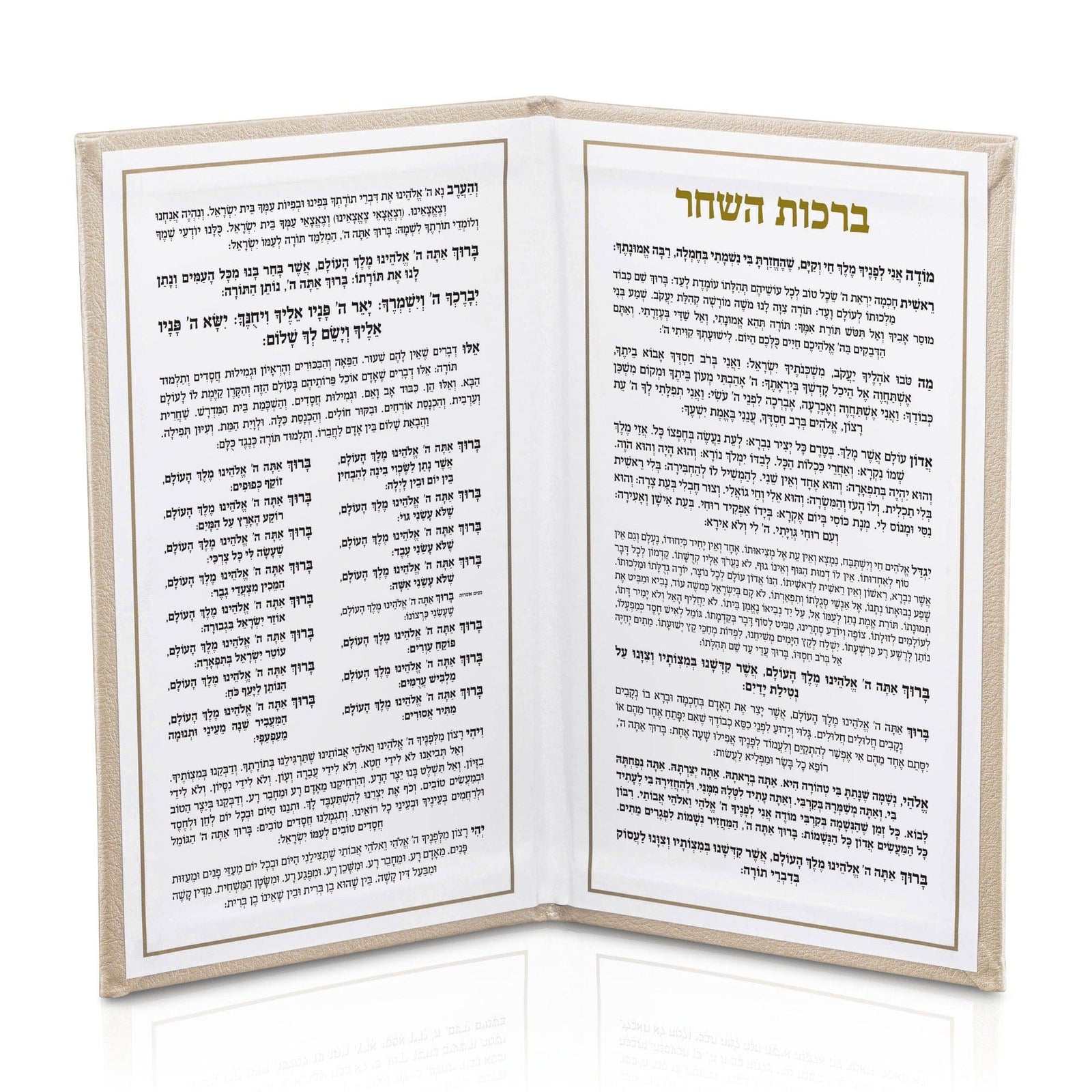 Leather Birchas Hashachar Booklet