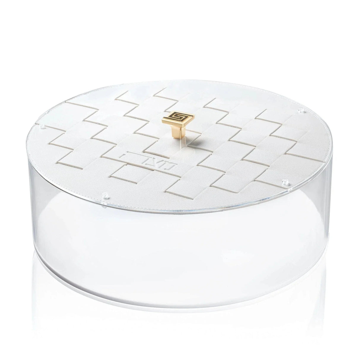 Leather Woven Seder Plate & Matzah Box Set