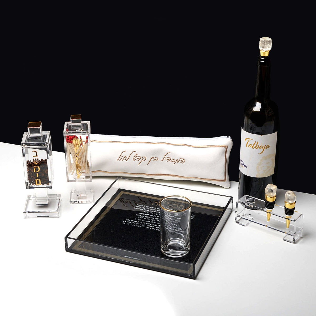 Modern Glass Cups & Saucers - Waterdale Collection