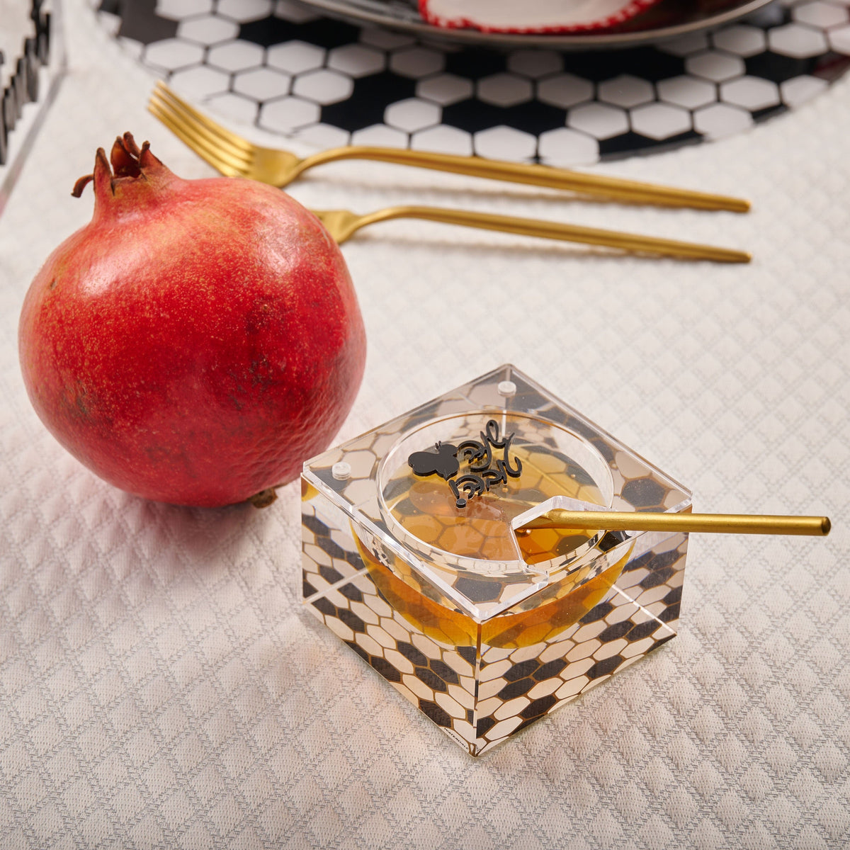 Onyx Honey Dish - Waterdale Collection
