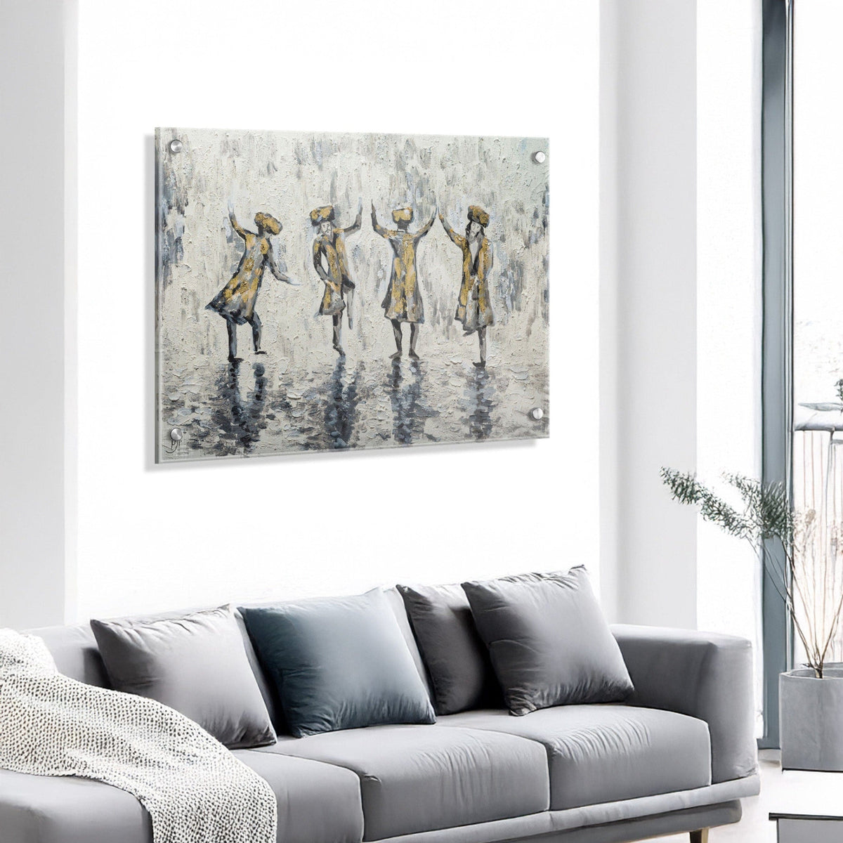 Painted by Yonatan Chassidim Dancing