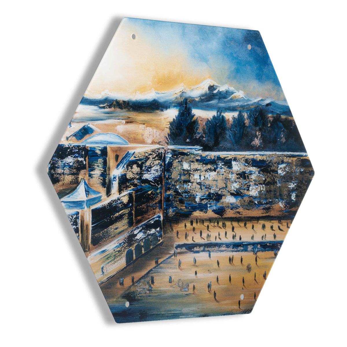 Painted Hexagon Sukkah Decorations - Waterdale Collection
