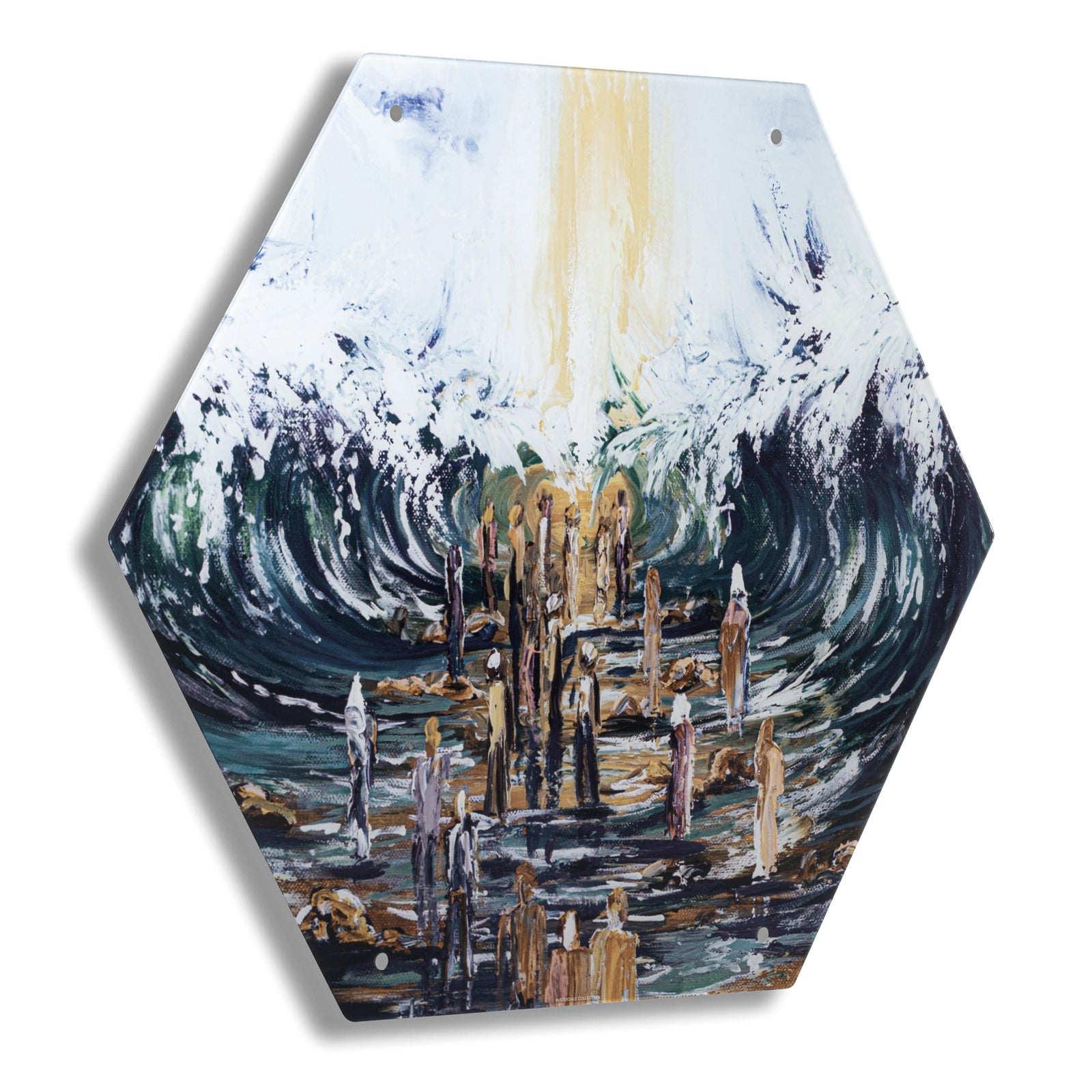 Painted Hexagon Sukkah Decorations - Waterdale Collection