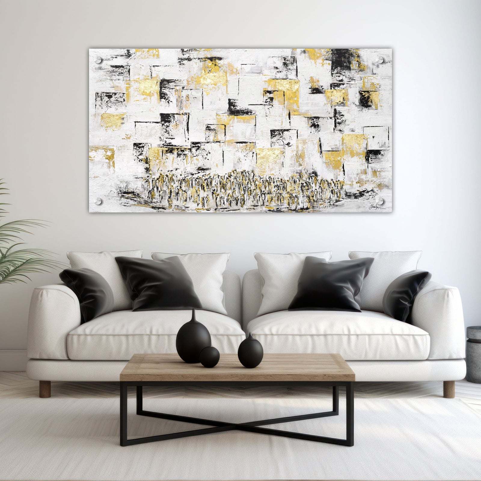 Painted Kosel in Black, Gold, and White