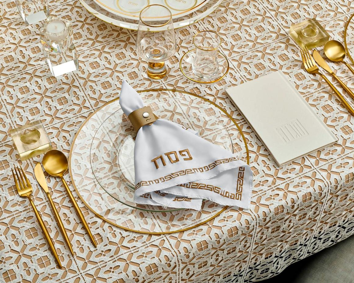 Pesach Leather Napkin Wraps - Waterdale Collection