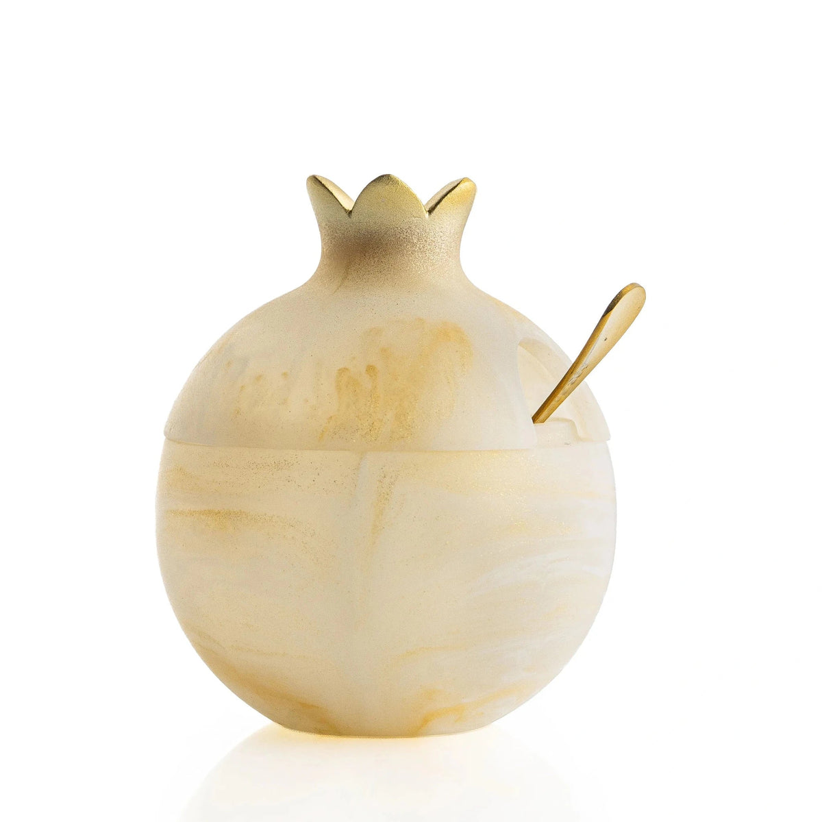 Resin Pomegranate Honey Dish (Gold)