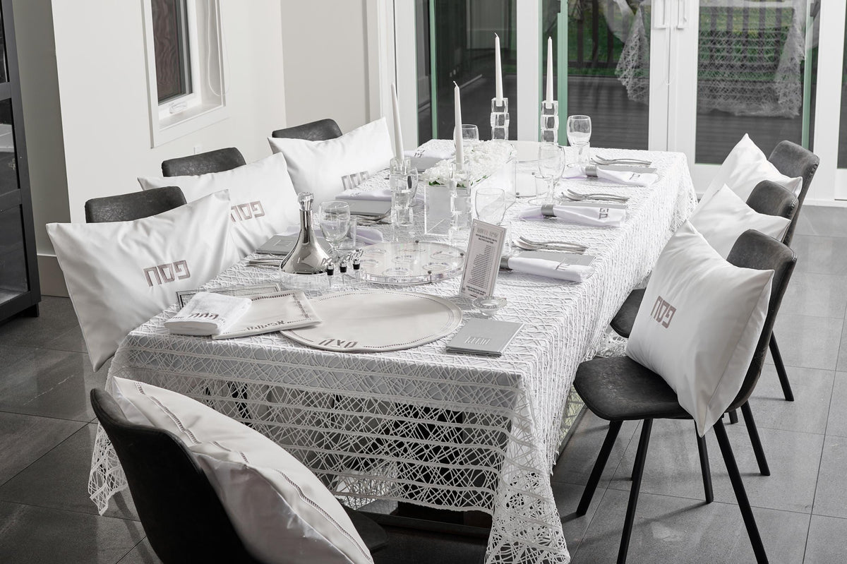Silver Pesach 2024 Tablescape - Waterdale Collection