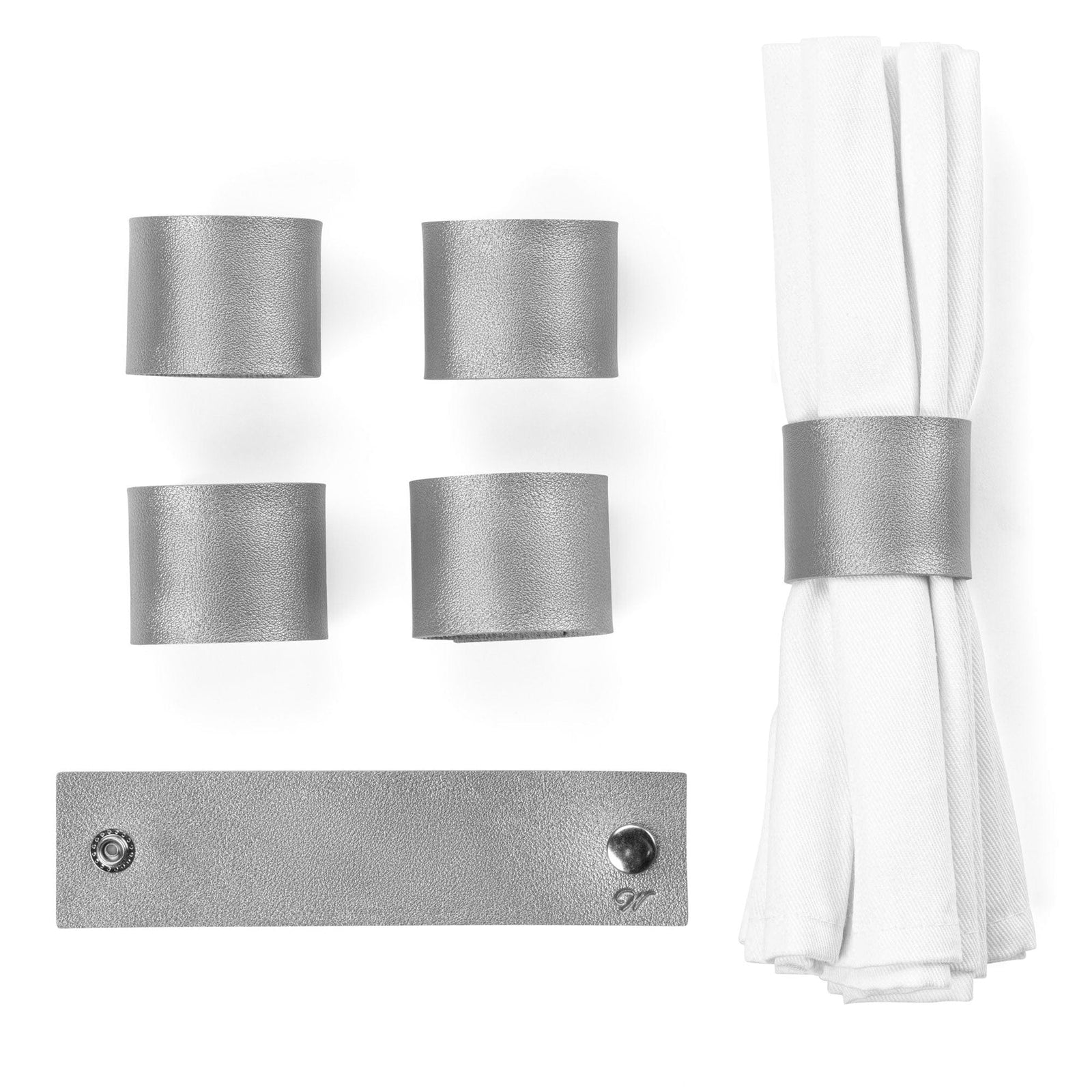 Solid Leather Napkin Wraps