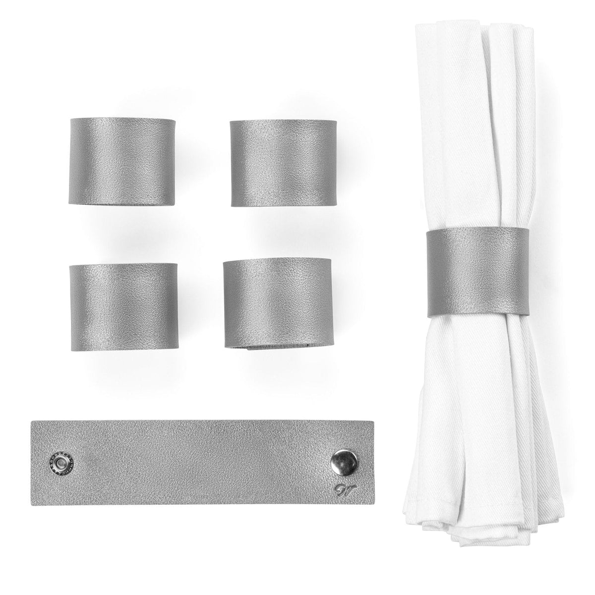 Personalized Leather Napkin Wraps