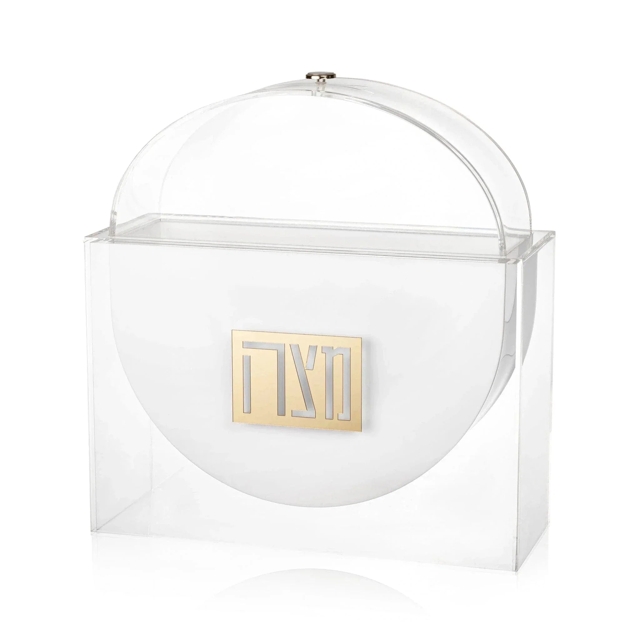 Suspended Tall Seder Plate & Standing Matzah Box Set