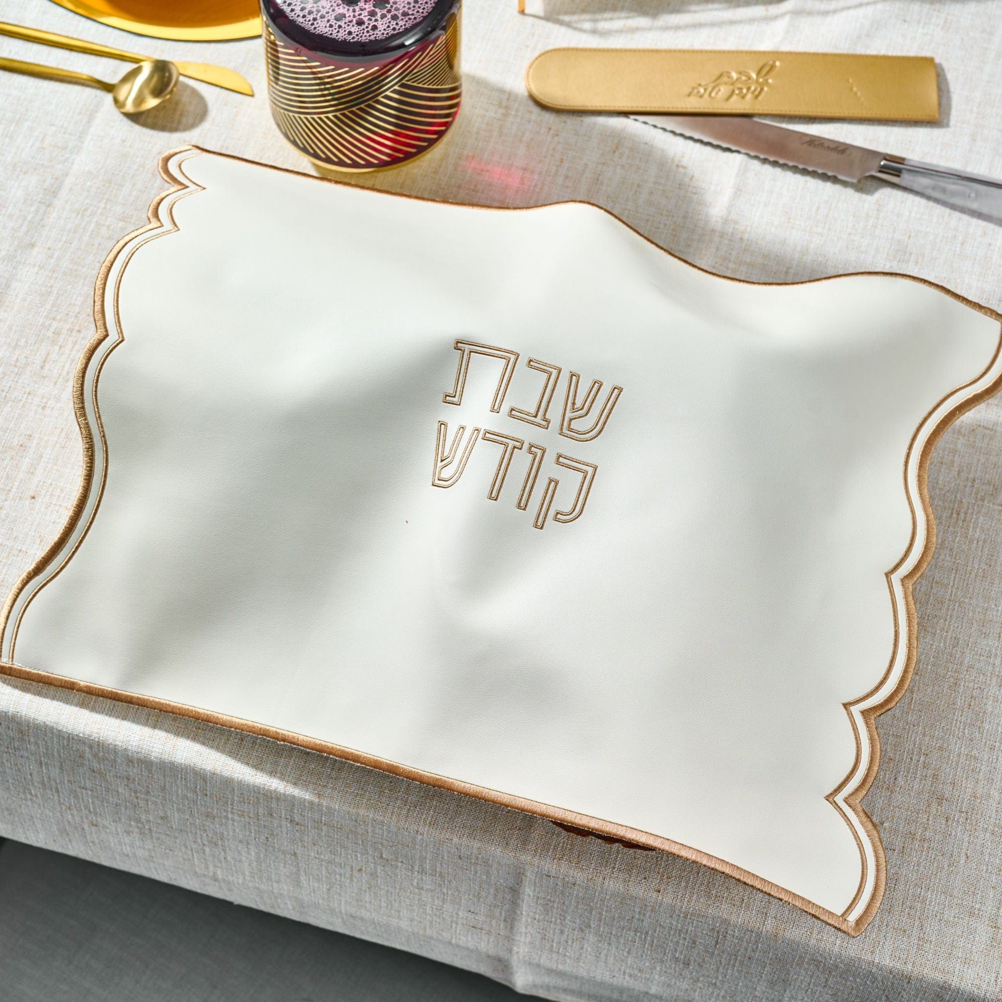 Wave Edge Challah Cover
