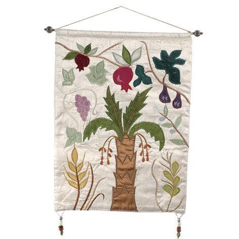 White Seven Species Wall Hanging