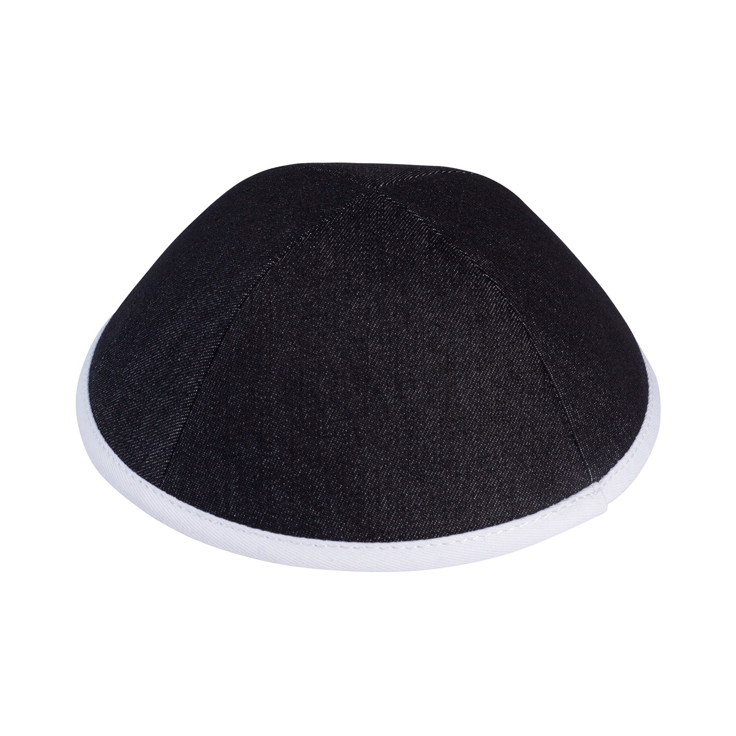 IKIPPAH DARK DENIM COLORS W/ COLORED RIM YARMULKE