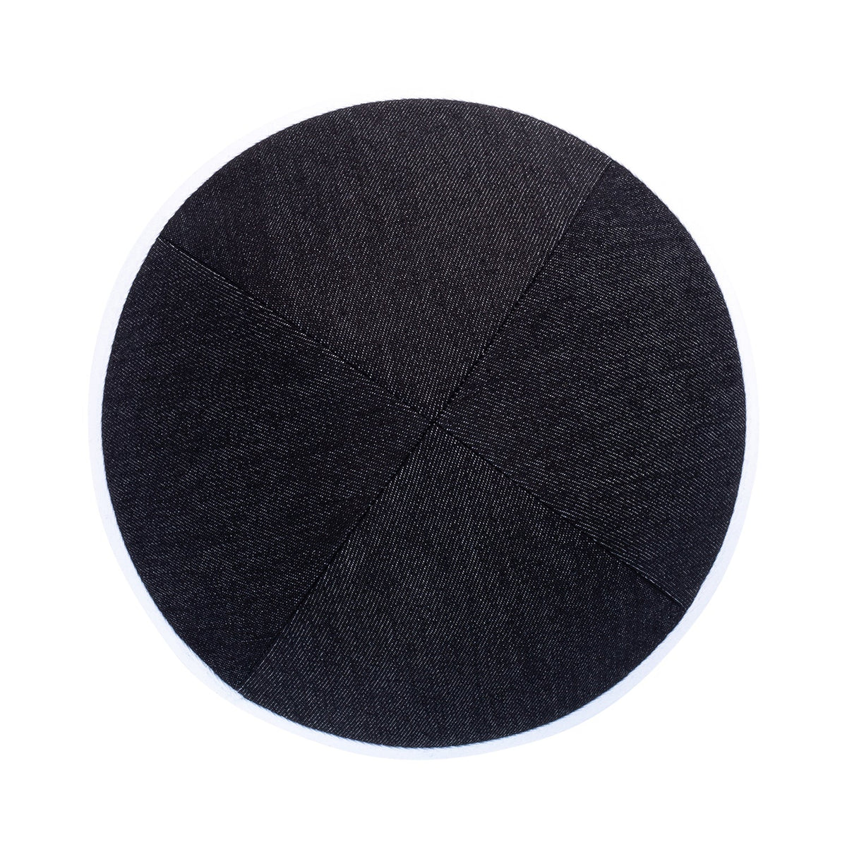 IKIPPAH DARK DENIM COLORS W/ COLORED RIM YARMULKE
