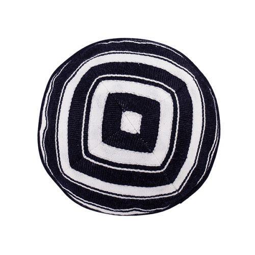 Woven Tallit w/ Stripes-Pomegranate Atara-Black (EM-TAL1B)