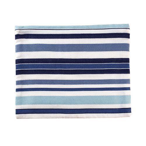 Woven Tallit w/ Stripes-Pomegranate Atara-Blue (EM-TAL1A)