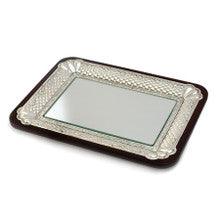 Wood and Mirror Tray 12" x 15"