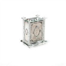 Crystal & Silver Plate Tzedakah Box with Crushed Glass