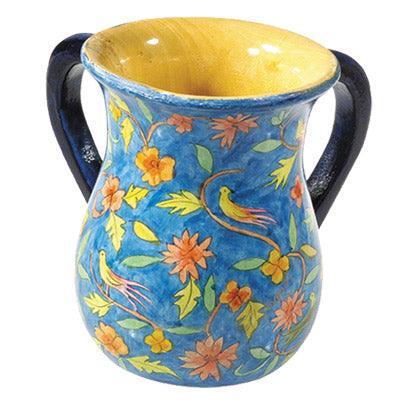 Yair Emanuel s Wooden Netilat Yadayim -Oriental Large 6.7 X 5.4 NYL-5