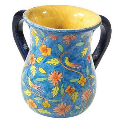 Yair Emanuel s Wooden Netilat Yadayim -Oriental Medium 5.4 X 4.3 NYS-5
