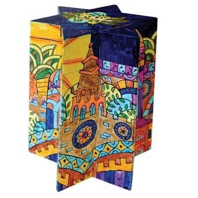 Yair Emanuel Star of David Tzedakah (Charity) Box -Jerusalem Oriental TZM-3