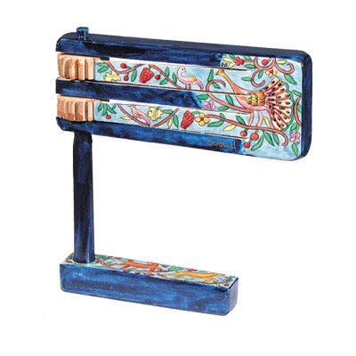 Yair Emanuel Wooden Grogger (Purim noisemaker)  - Peacock GR-3